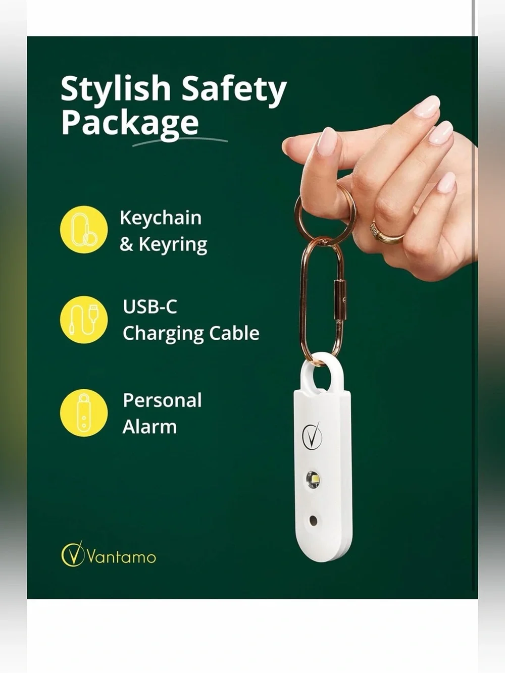 Vantamo Personal Alarm for Self Defense (NEW)